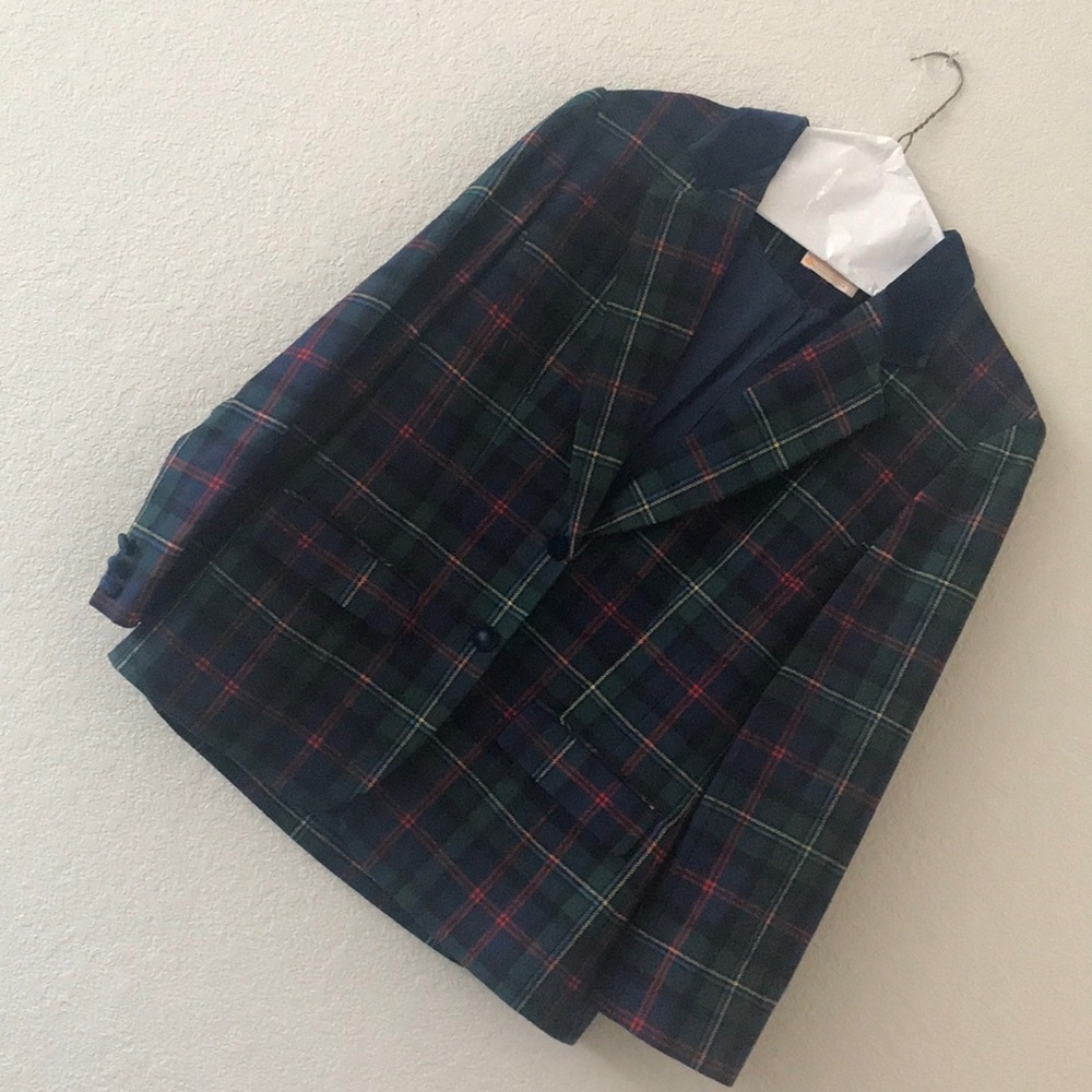 Pendleton plaid wool coat